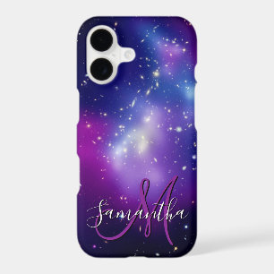 Girly Purple Celestial Photo Monogram
