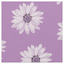 Girly Purple Flowers Pattern Floral
