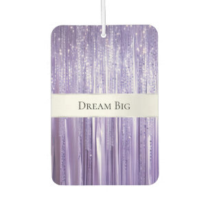 Girly Purple Glam Glitzy Tinsel Stripes  Air Freshener