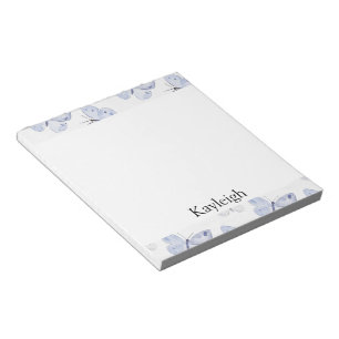 Girly Purple Lavender Butterflies Notepad