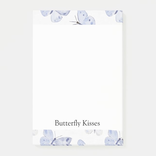 Girly Purple Lavender Butterflies Post-it Notes (Front)