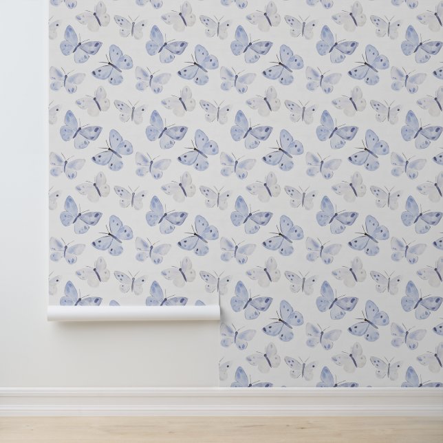 Girly Purple Lavender Butterflies Wallpaper (Application)