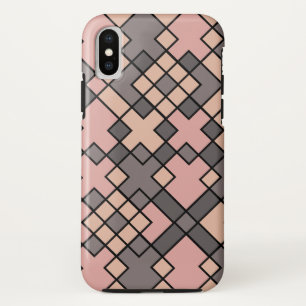 girly purple pink grids pattern  Case-Mate iPhone case