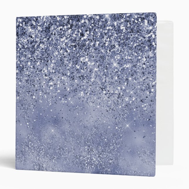 Girly Purple Sparkle Glitter Binder (Front/Inside)