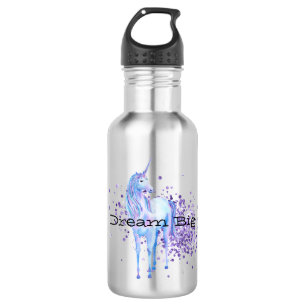 Girly Purple Sparkle Unicorn 532 Ml Water Bottle