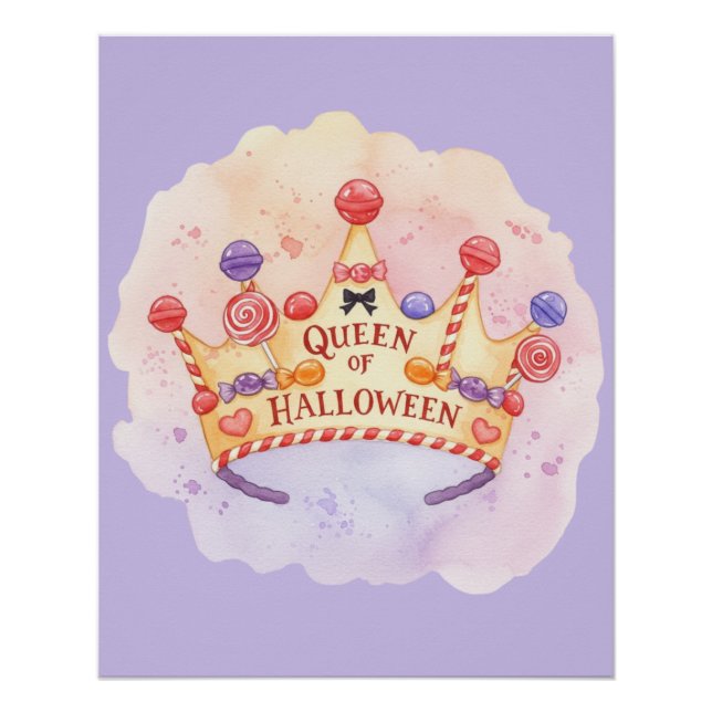 Girly Queen of Halloween Poster (Front)
