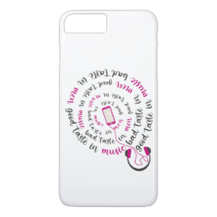 Girly quote Good taste in music bad taste in men Case-Mate iPhone Case