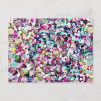 Girly Rainbow Faux Sequins Bling