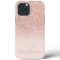 Girly rose gold glitter ombre sparkles monogrammed
