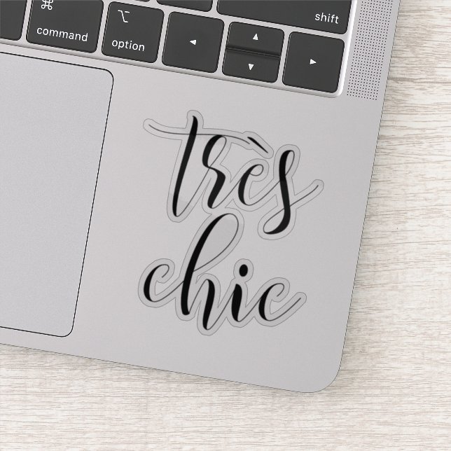 Girly Script "Tres Chic" Motivational (Detail)