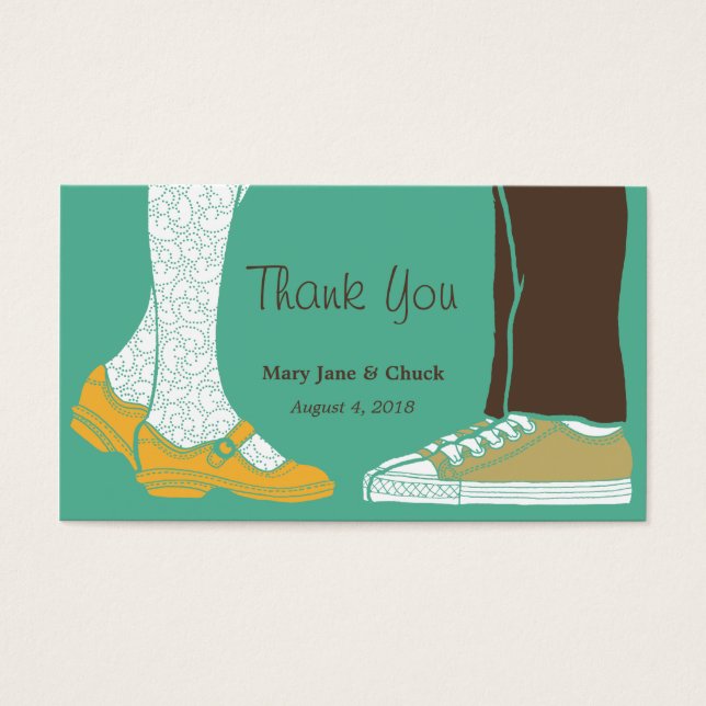 Girly Shoes & Sneakers Illustrated Wedding (Mint) (Front)