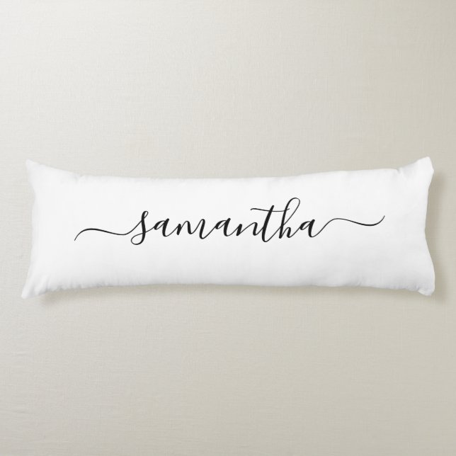 Girly Signature Name Body Pillow (Front)