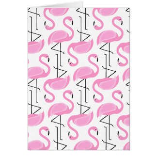 Girly Simple Modern Tropical Pink Flamingo Pattern