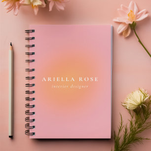 Girly simple Ombre Blush Pink Minimalist Feminine Planner