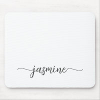 Girly Simple White Personalized Monogram Name