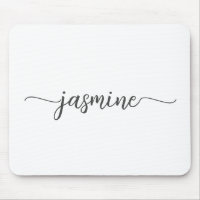 Girly Simple White Personalized Monogram Name