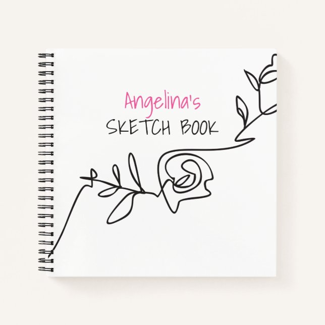Girly Sketch Book (Front)