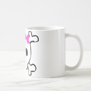 Girly skull coffee mug