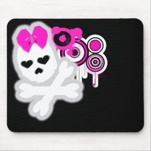Girly SKull Mousepad