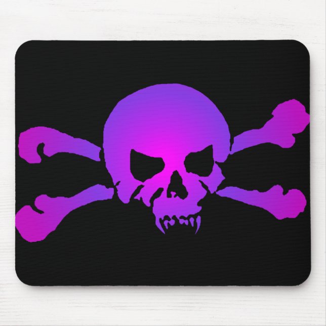 Girly Skull of the Undead Mouse Pad (Front)