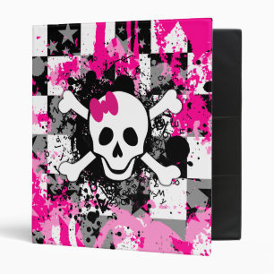 Girly Skull Princess Binder