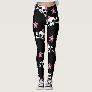 Girly Skulls Leggings