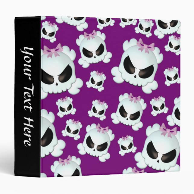 Girly Skullz Binder (Front/Spine)