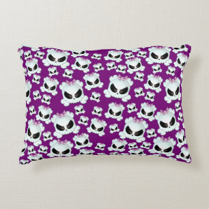 Girly Skullz Decorative Pillow