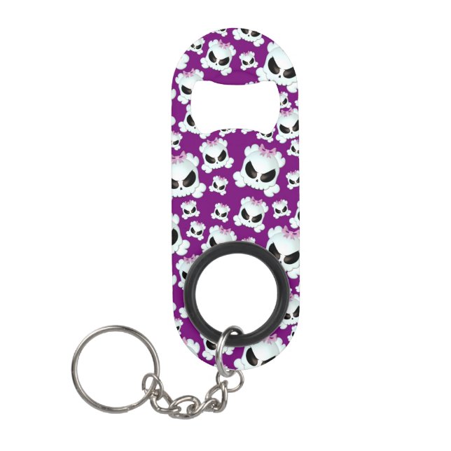 Girly Skullz Mini Bottle Opener (Front)