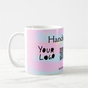 Girly small business handmade gifts made love QR Coffee Mug