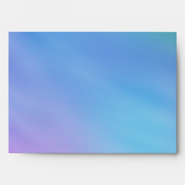 Girly Soft Rainbow Coloured Sky Envelopes (Front)