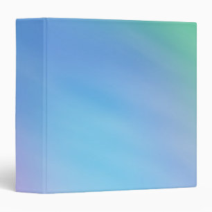 Girly Soft Rainbow Sky Binder
