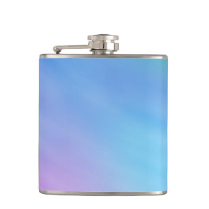 Girly Soft Rainbow Sky Hip Flask