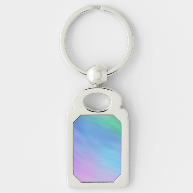 Girly Soft Rainbow Sky Keychain (Front)
