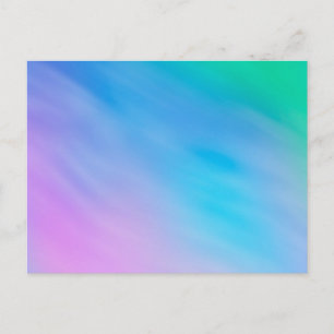 Girly Soft Rainbow Sky Postcard