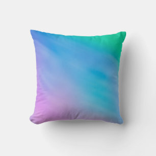 Girly Soft Rainbow Sky Throw Pillow