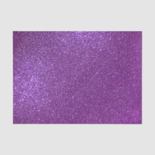 Girly Sparkly Royal Purple Glitter Tissue Paper