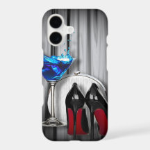 girly stilettos blue martini party girl modern