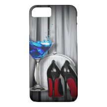 girly stilettos blue martini party girl modern