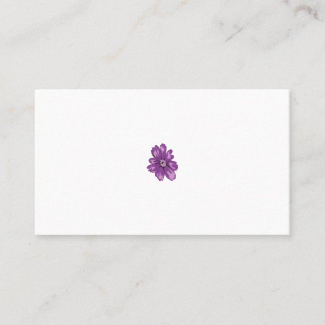Girly Style, Light Eggplant, Bleached Cedar Appointment Card (Front)