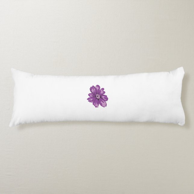 Girly Style, Light Eggplant, Bleached Cedar Body Pillow (Front)