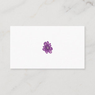 Girly Style, Light Eggplant, Bleached Cedar Business Card