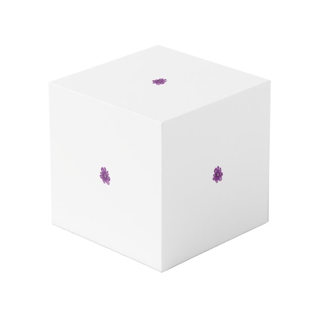 Girly Style, Light Eggplant, Bleached Cedar Cube (Front Angled)