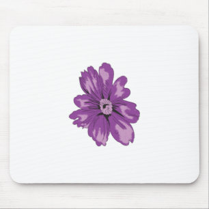 Girly Style, Light Eggplant, Bleached Cedar Mouse Pad