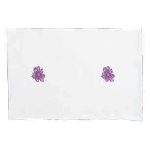 Girly Style, Light Eggplant, Bleached Cedar Pillowcase