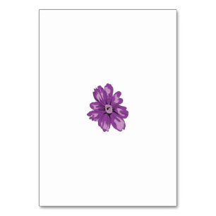 Girly Style, Light Eggplant, Bleached Cedar Table Number