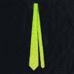 girly summer fresh green yellow lemon pattern tie<br><div class="desc">Cute and fresh design featuring lemon pattern and gradient yellow and green.</div>