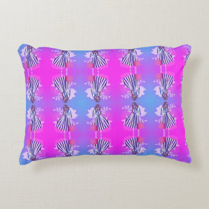 Girly teen design fashionable purple ladies accent pillow