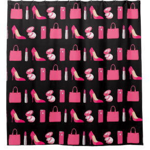 Girly things custom shower curtain