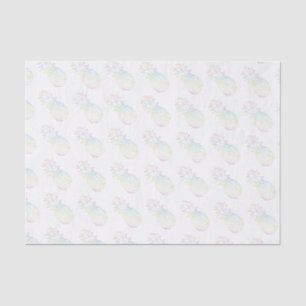 Girly Tropical Pineapple Rainbow Pastel Ombre Tissue Paper